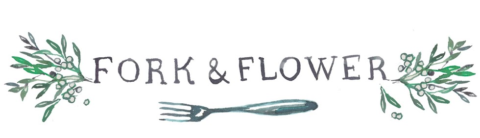 fork and flower