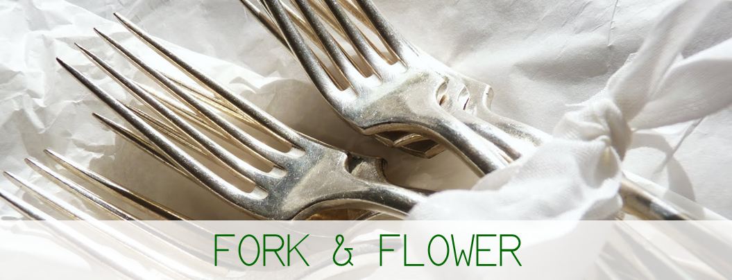 fork and flower