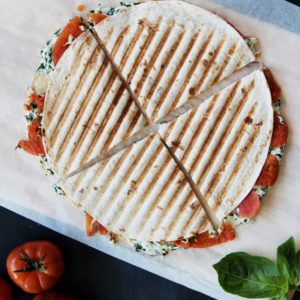 Grilled Ricotta Tomato Quesadillas